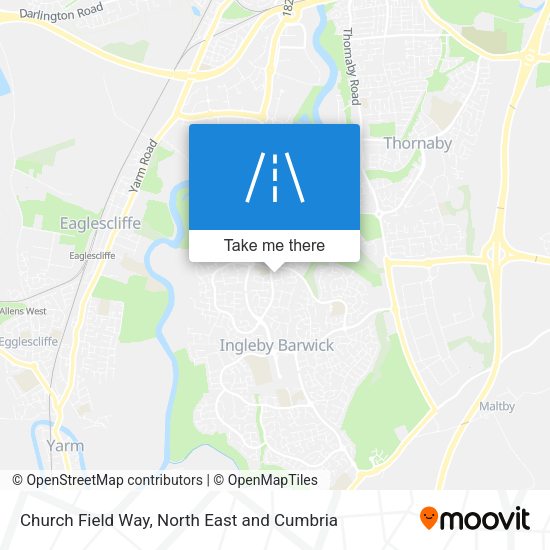 Church Field Way map