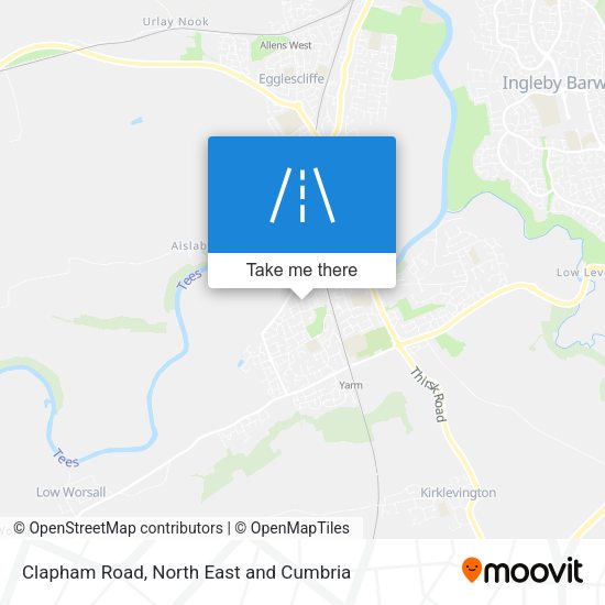 Clapham Road map