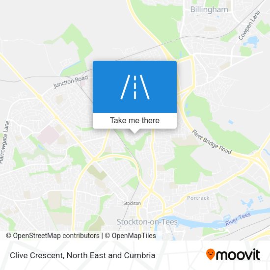 Clive Crescent map