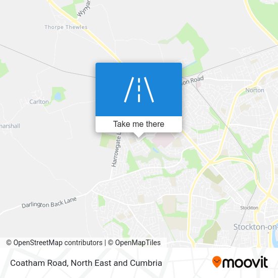 Coatham Road map