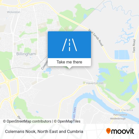 Colemans Nook map