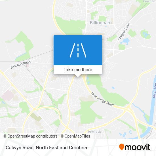 Colwyn Road map