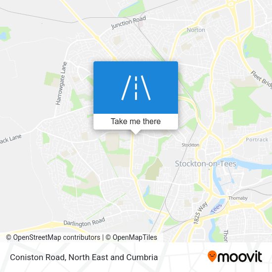 Coniston Road map