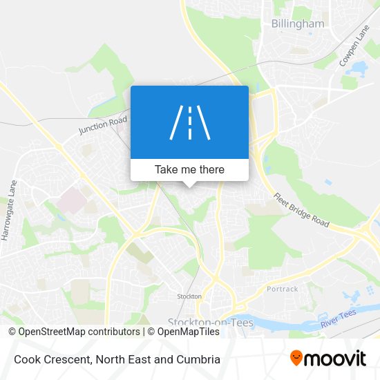 Cook Crescent map