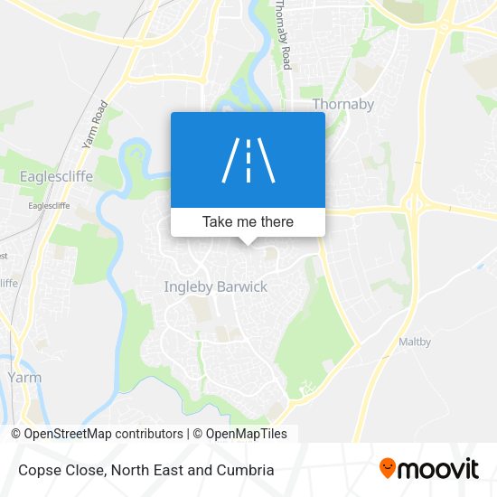 Copse Close map