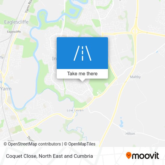 Coquet Close map