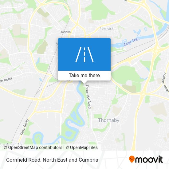 Cornfield Road map