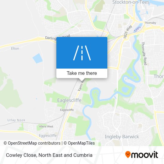 Cowley Close map