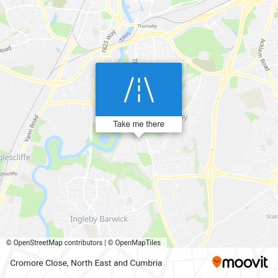 Cromore Close map