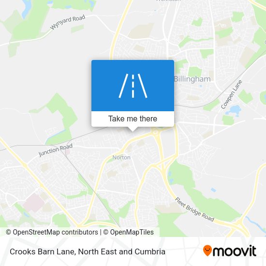 Crooks Barn Lane map