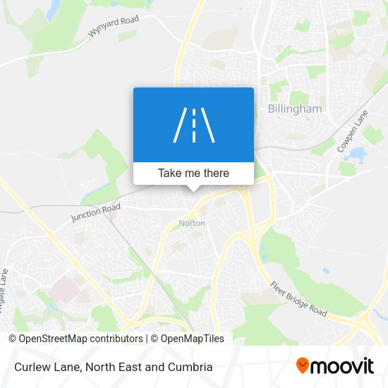 Curlew Lane map