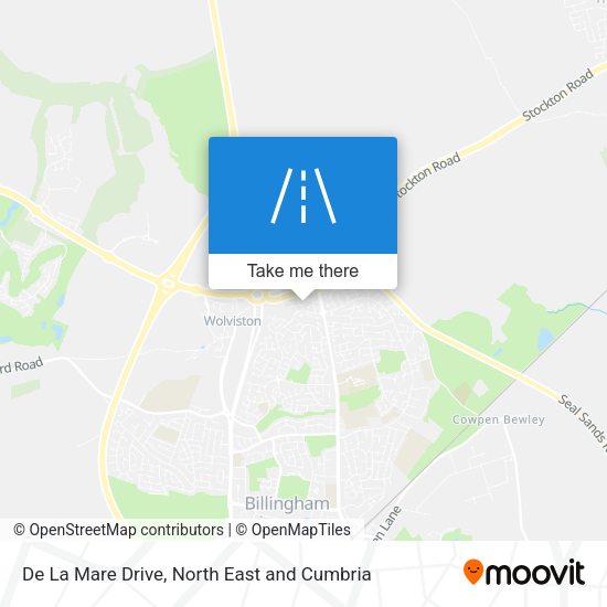 De La Mare Drive map
