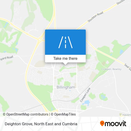 Deighton Grove map