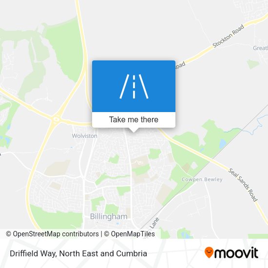 Driffield Way map