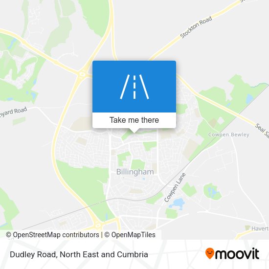 Dudley Road map