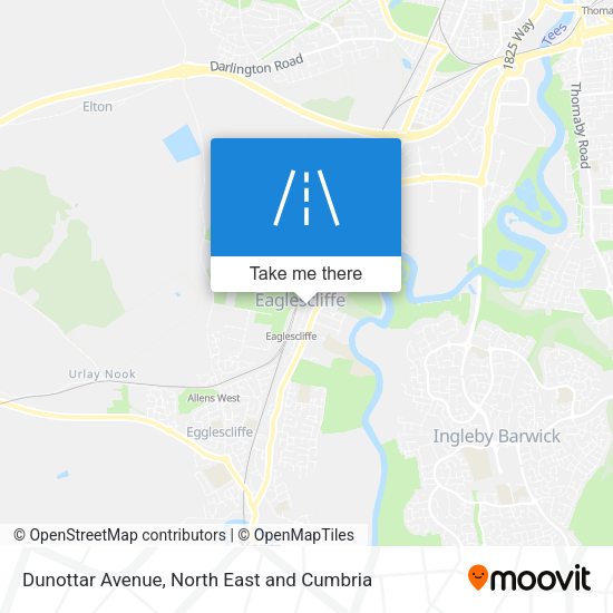 Dunottar Avenue map