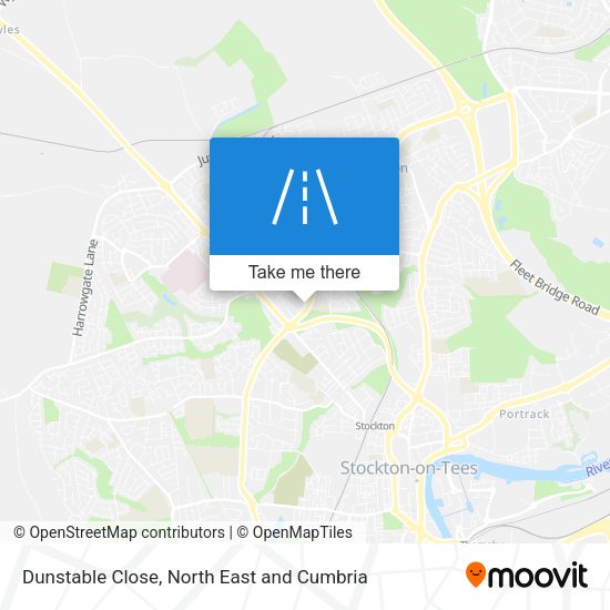 Dunstable Close map