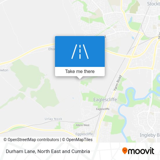 Durham Lane map
