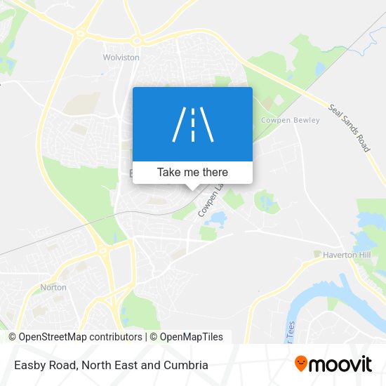 Easby Road map