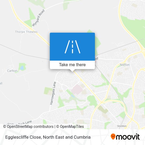 Egglescliffe Close map