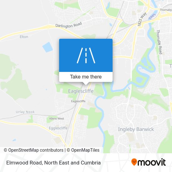 Elmwood Road map