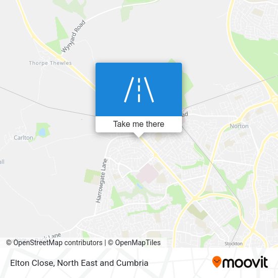 Elton Close map