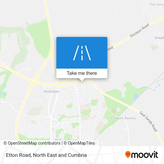 Etton Road map