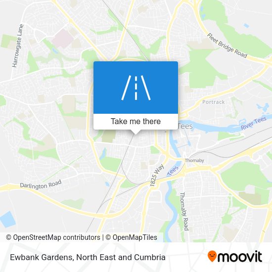 Ewbank Gardens map