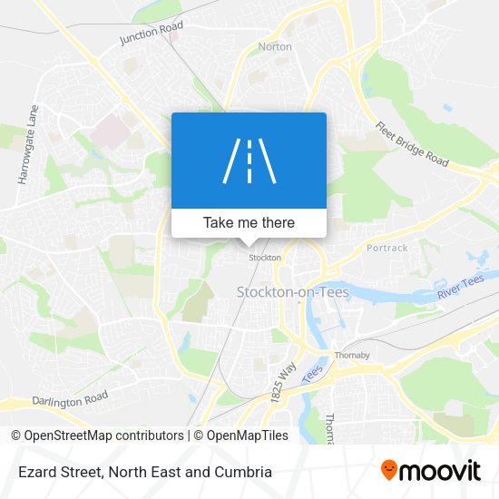 Ezard Street map