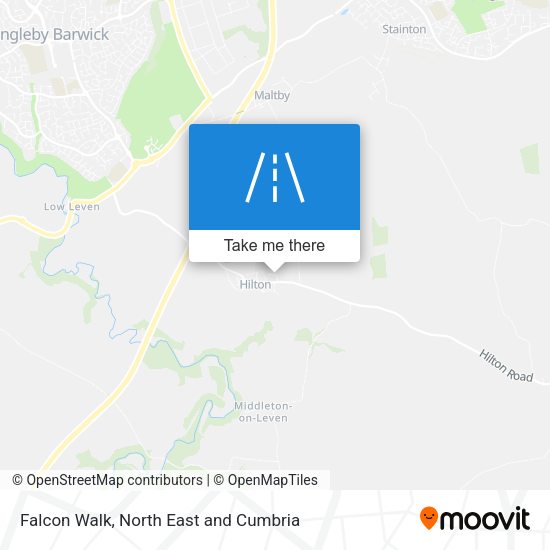 Falcon Walk map