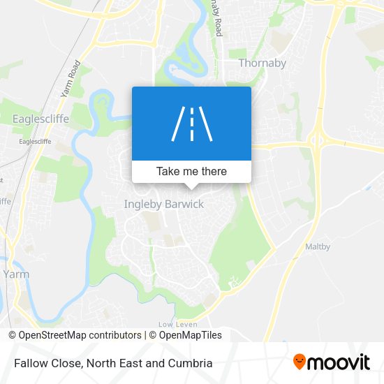 Fallow Close map