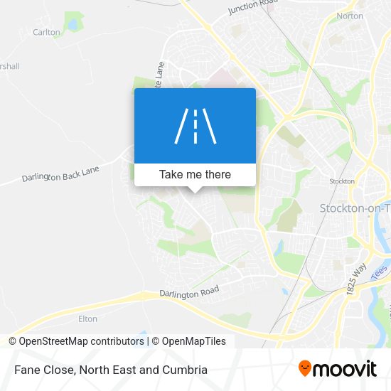 Fane Close map