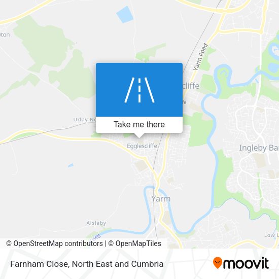 Farnham Close map