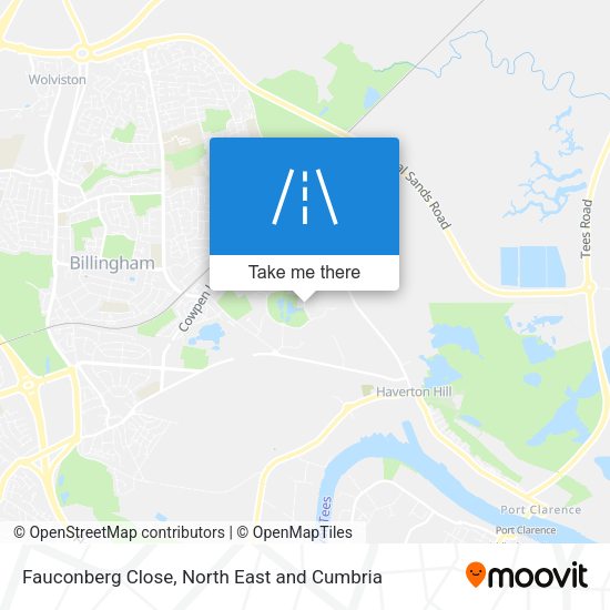 Fauconberg Close map