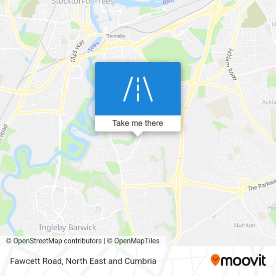 Fawcett Road map
