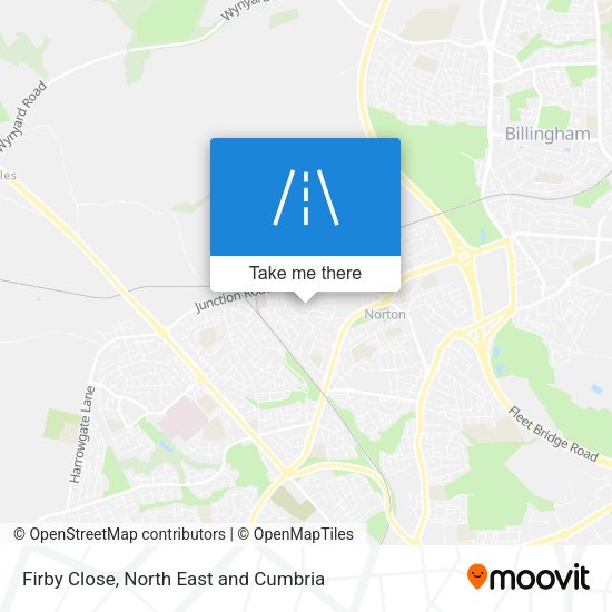 Firby Close map