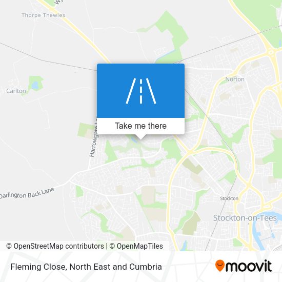 Fleming Close map
