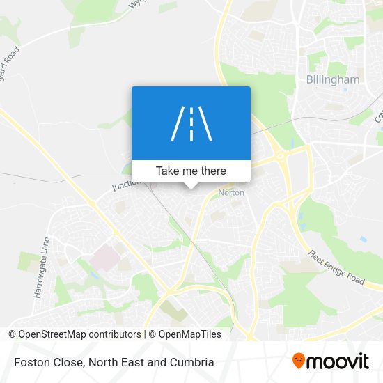 Foston Close map