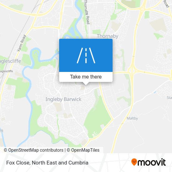 Fox Close map
