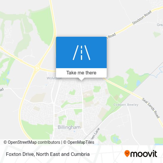 Foxton Drive map
