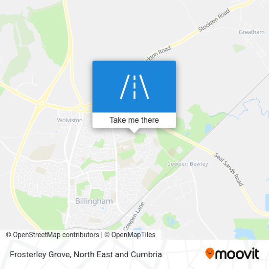 Frosterley Grove map