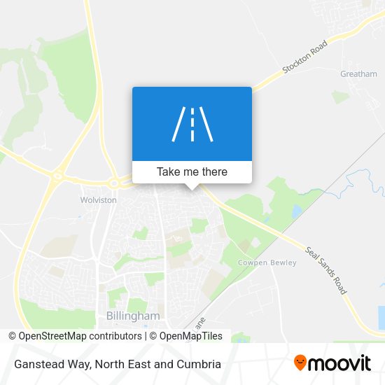 Ganstead Way map