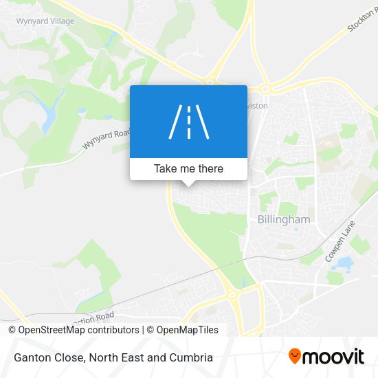 Ganton Close map