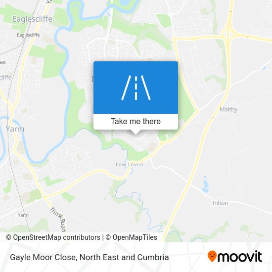 Gayle Moor Close map