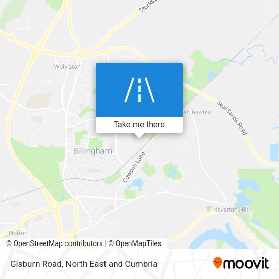 Gisburn Road map