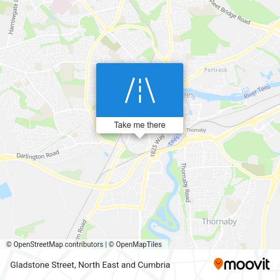 Gladstone Street map