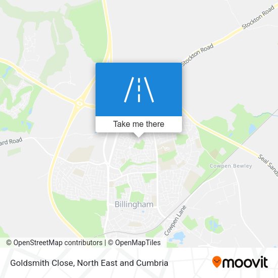 Goldsmith Close map