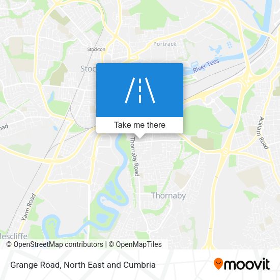 Grange Road map
