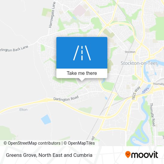 Greens Grove map