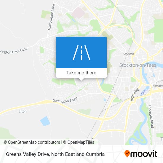 Greens Valley Drive map